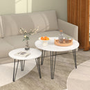 Round Nesting Coffee Table For Living Room (Set of 2)