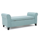 Hayes - Armed Storage Bench With Rolled Arms And Button Tufting