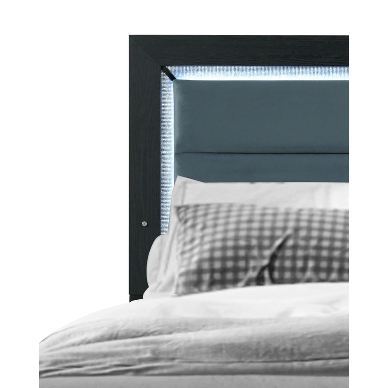 Carlos - Queen Bed & LED - Black