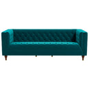 Evelyn - Mid-Century Modern Leather Luxury Chesterfield Sofa