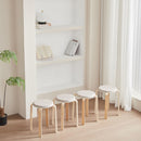 Stackable Round Backless Stools (Set of 4)