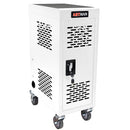 16 Bay Mobile School Charging Cart Station For Chromebook, Tablet And Laptop Computer With Power Strip Included