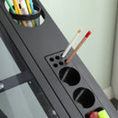 Adjustable Tempered Glass Drafting Printing Table With Chair