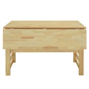 5 Piece Extendable Wood Square Dining Table Set With 2 Drop Leaves