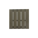 Outdoor Bar Stool With Slat Design And Metal Frame (Set of 2)