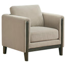 Islington - Upholstered Panel Arm Sofa Set