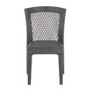Farley - Stacking Sidechair (Set of 2) With Open Backrests - Gray