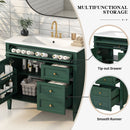 Bathroom Vanity & Top Sink, Modern Bathroom Storage Cabinet With 2 Drawers And A Tip-Out Drawer