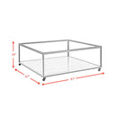 Yasmin - 2 Piece Occasional Table Set Coffee Table & End Table - Gray