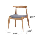 Candescent - Dining Chair With Curved Back And Wood Frame (Set of 2)