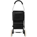 Foldable Shopping Trolley With Wheels And Removable Waterproof Bag - Black