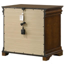 Garland - 3-Drawer Nightstand Bedside Table - Brown Cherry