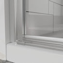 Bifold Frameless Shower Door With Tempered Clear Glass