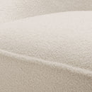 Anson - Swivel Chair With Soft Rounded Back - Off White