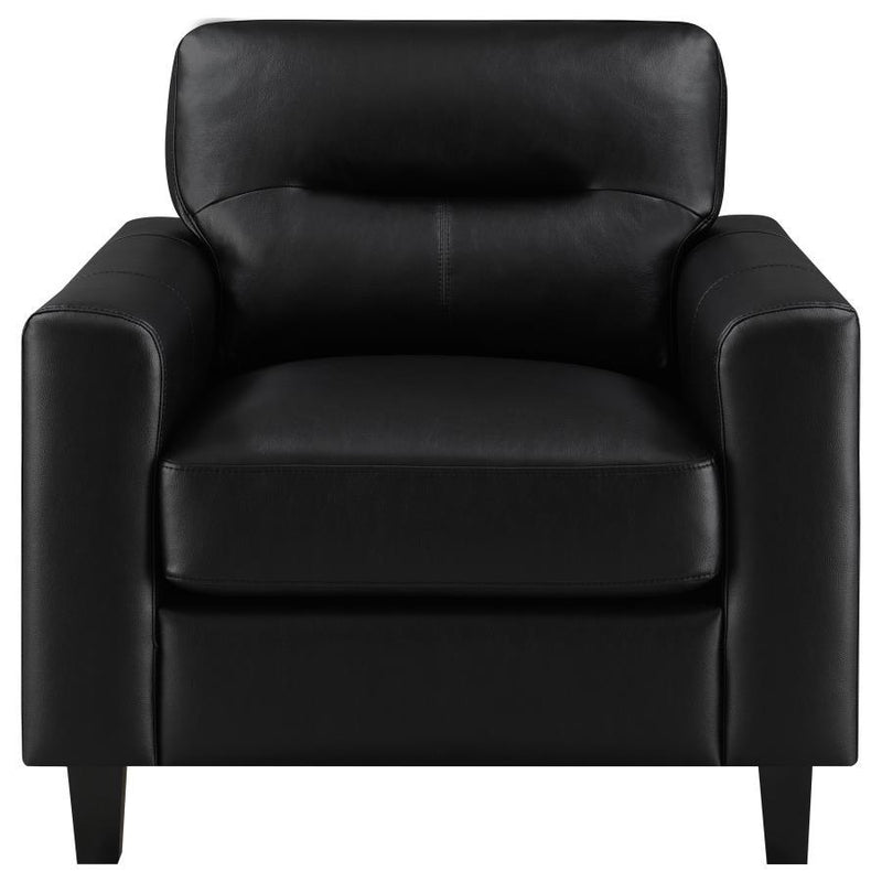 Scotland - Faux Leather Upholstered Sofa Set