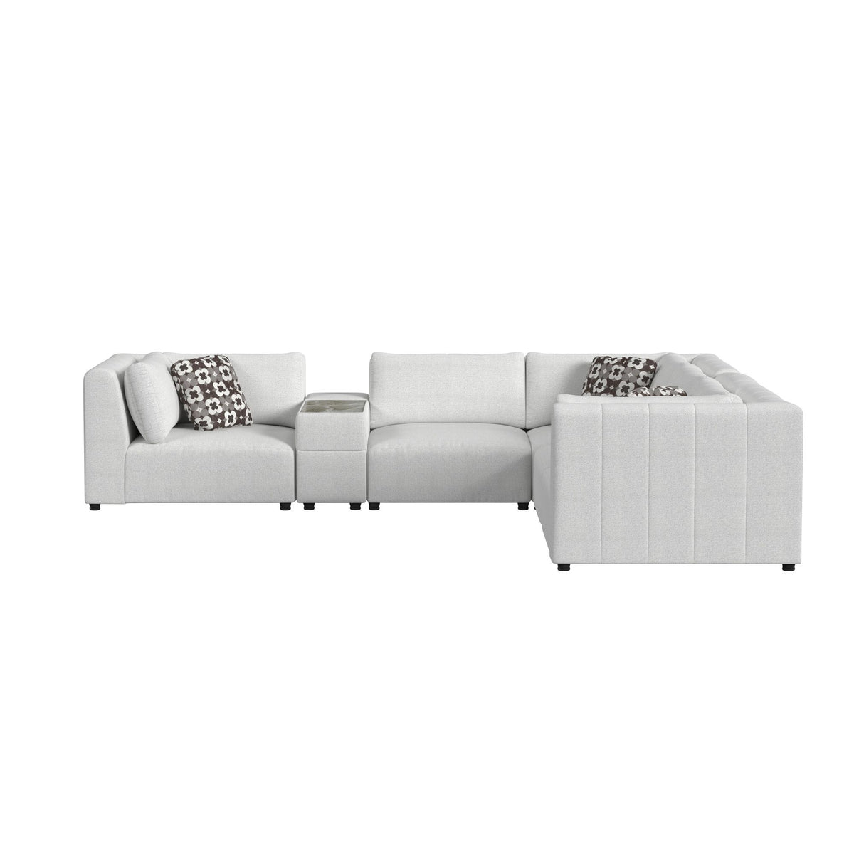 Zandara Modular Set Sectional in Beige by Elements International, view 23
