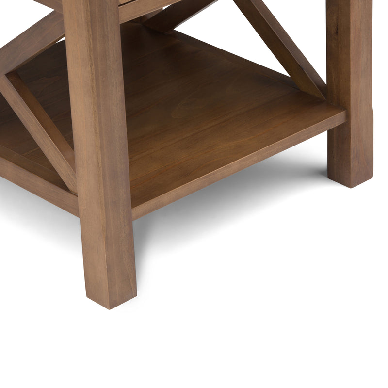 Kitchener - End Table - Medium Saddle Brown