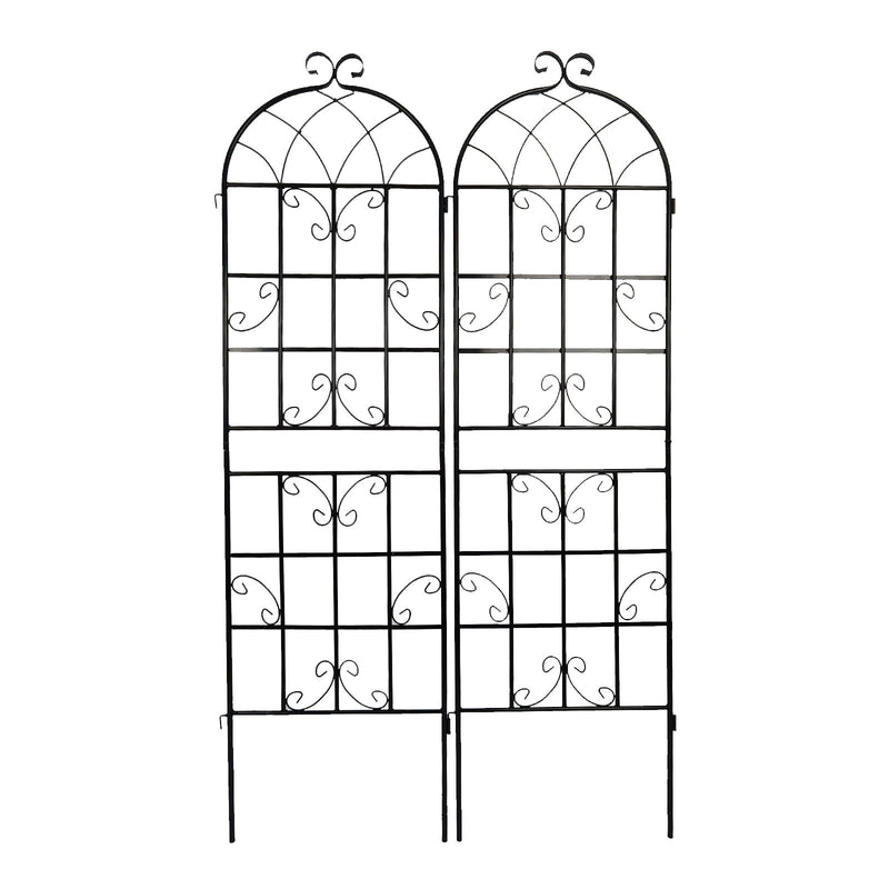 Metal Garden Rustproof Trellis For Climbing Plants Outdoor Flower Support