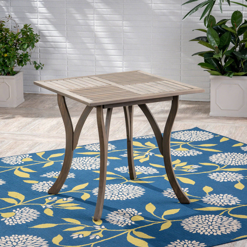 Hermosa - Stylish Outdoor Acacia Wood Table - Teak Gray