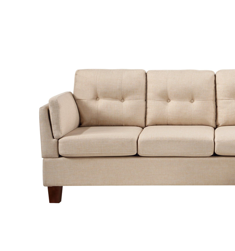 Dalia - Linen Modern Sectional Sofa With Chaise