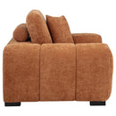 Octavia - Fabric Upholstered Track Arm Accent Chair