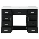 Bathroom Vanity With Sink, 2 Doors 8 Drawers, Soft Close System, Classic Design