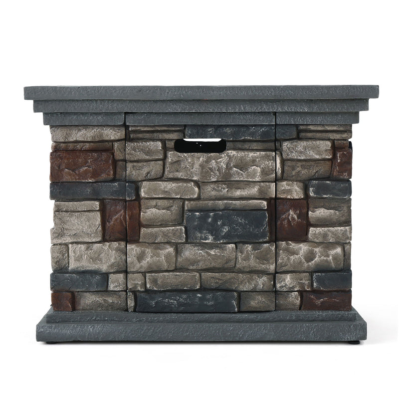 Fire Pit With Lightweight Concrete And Steel Frame