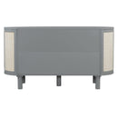 Murphy Bed With Hidden Storage & Modern Woven Design