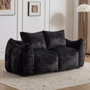 Giant Bean Bag Couch, Ultra Soft Fluffy Loveseat For Living Room