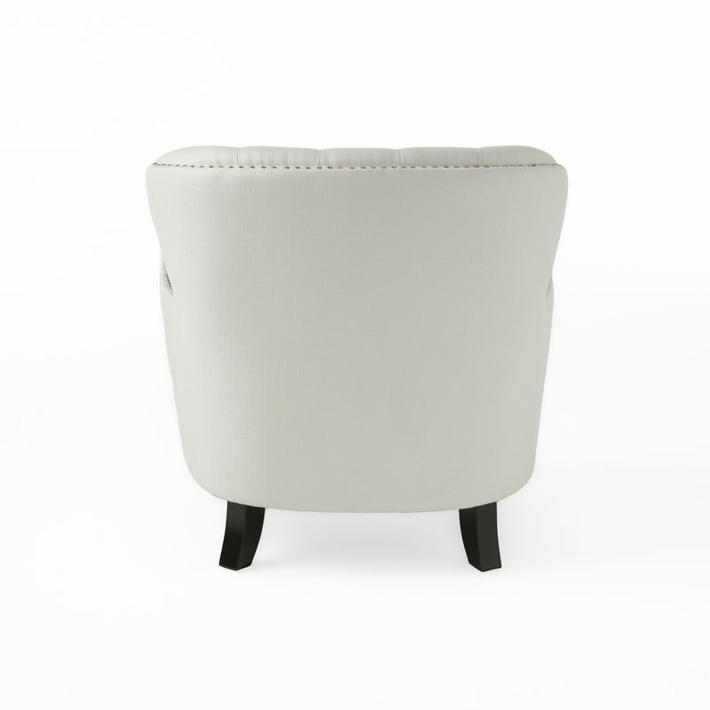 Accent Reading Chair For Living Room Bedroom - Ivory