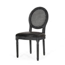 French Country Dining Chair With Cane Backrest (Set of 2)