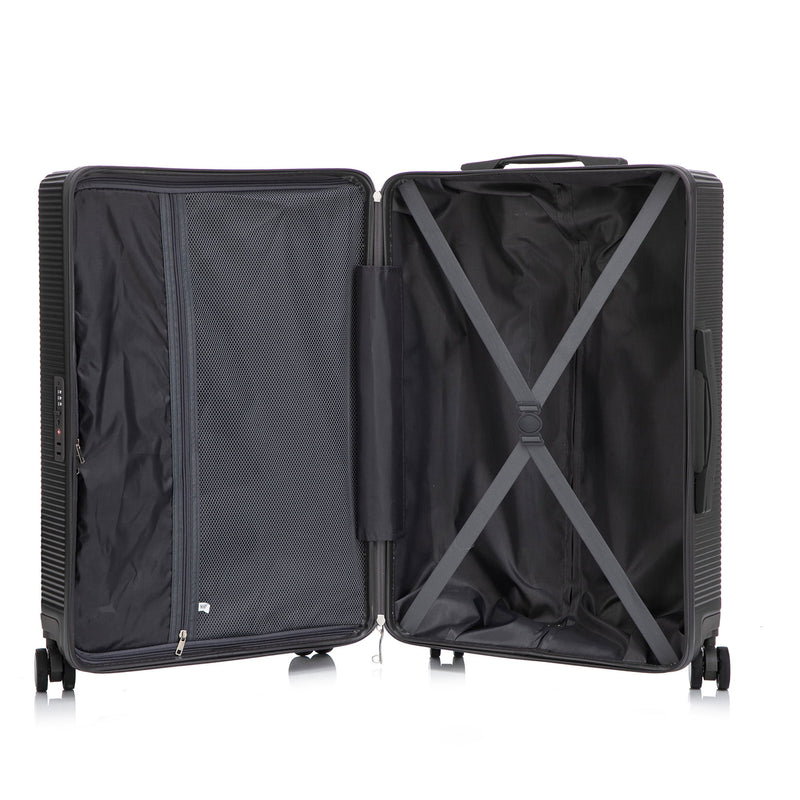 20" / 24" / 28" 3 Pieces / Set Spinner Wheel Luggage, Carry On Suitcase, Matching Color, TSA Combination Lock