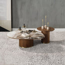 Willene - Coffee Table With Ceramic Top - Ceramic Top & Walnut