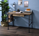 Endang - Writing Desk - Weathered Oak & Black Finish - Atlantic Fine Furniture Inc
