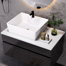 Floating Bathroom Vanity With Sink For Small Bathroom - White / Black