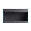 Contemporary Wall Mounted Bathroom Vanity With Resin Double Sink