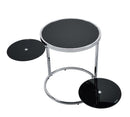 Lynch - Accent Table - Black & Chrome