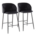 Fran - Contemporary Fixed Height Counter Stool (Set of 2)