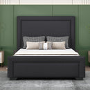 Upholstered Bed With Slats Support, No Box Spring Needed