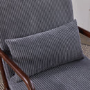 Accent Chair With Pillow And Wood Frame