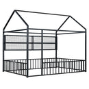 House Frame With Fence And Shelves