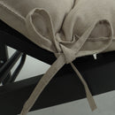 2 Piece Outdoor Chaise Lounge Chair Cushion Set