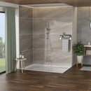 Shower System With 5 Function Rain Hand Shower And Slide Bar Combo