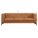 Fargo - Leather Sofa - Brown / Rustic