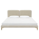 Coco - King Size Upholstered Bed - Ivory
