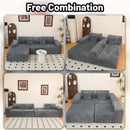 Modern Cloud Sectional Sofa With L-Shape Chaise