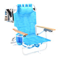 Backpack Beach Chair, 5 Position Chair With Pouch Folding Lightweight Positions