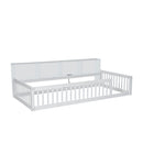 Floor Bed With Storage Cabinets And USB Ports