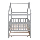 Creativity House Bed With Twin Size Trundle