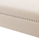 Kathy - Roll Arm Entryway Accent Bench - Sky Neutral Beige